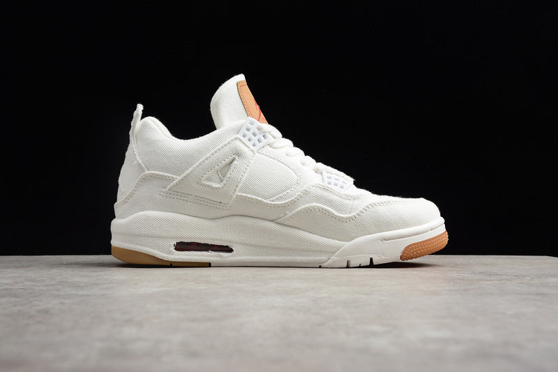 Nike Air Jordan 4 Retro Levis White