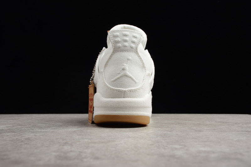 Nike Air Jordan 4 Retro Levis White